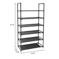 thumbnail image 5 of Ktaxon 6/8/10 Tiers Stackable Shoe Rack Shoe Shelf Space Saving 18 Pairs Closet Storage Organizer for Entryway Bedroom Black, 5 of 6