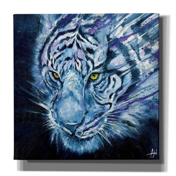 Epic Graffiti 'Nightstalker' by Marc Allante, Giclee Canvas Wall Art, 12"x12"