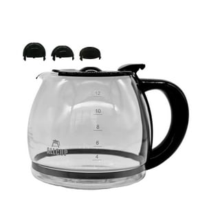 Black+Decker GC3000B TC1200B 12-Cup Replacement Carafe, Silver & 12-Cup  Programmable Coffee Maker, Black