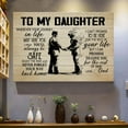 thumbnail image 2 of To My Daughter from Dad Canvas Wall Art – Sentimental Father to Daughter Gift – Inspirational Quote for Graduation, Birthday, or Dorm Room – Rustic Family Decor – Ready to Hang, 2 of 4
