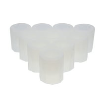 HEATSHAKING Shot Glass Molds White Silicone 1 Set 10Pcs 2.0x1.8x1.8in