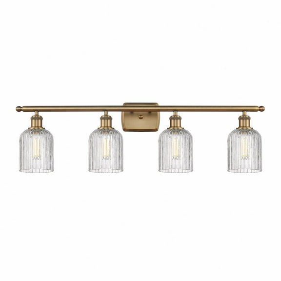 Innovations Lighting - Bridal Veil - 4 Light Bath Vanity In Art Deco Style-10
