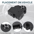 thumbnail image 3 of Reemplazo del actuador de control de la puerta de mezcla de calefacción HVAC para Buick Enclave Durable No.20826182 3 Pcs, 3 of 6