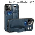 thumbnail image 3 of 3-in-1 Wrist Band Card Holder Bracket Mobile Phone Case Soft Handmade PU Leather Phone Protective Cover New, 3 of 5