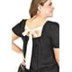 thumbnail image 4 of Blusa de lino con moño en espalda Roman Fashion /Tallas Extras, 5109 (Negro) negro 38, 4 of 6