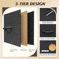 thumbnail image 5 of Dresser for Bedroom with 5 Drawers, Long Storage Tower Organizer Unit, Fabric Dresser, Storage Drawer Unit with Fabric Bins for Closet, Hallway，26.57"Hight, 5 of 15
