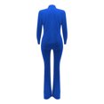 thumbnail image 5 of Njoeus Women's 2 Piece Office Outfits Lady Casual Elegant Business Suit Set Solid Color Work Blazer and Bodycon Pant Suits, 5 of 5