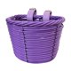 thumbnail image 1 of Cesta de bicicleta para niños, cesta delantera para manillar, portaequipajes portátil con correas ajustables Púrpura, 1 of 9