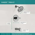 thumbnail image 3 of Peerless Xander Tub Shower MultiChoice, Chrome, 3 of 6