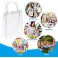 thumbnail image 4 of 10 bolsas de regalo de PVC transparente reutilizables, mini bolso de plástico transparente con asa para fiesta de boda, 4 of 5