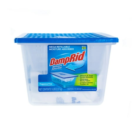 DampRid Mega Refillable Moisture Absorber (5 lb.) For Large Damp Areas