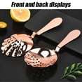thumbnail image 6 of Vjnyvs Bartender Ice Strainer Stainless Steel Ice Spoon Filter Shell Shape Strainer Cocktail Strainer Professional Ice Cube Filter Spoon Home Kitchen Barware, 6 of 7
