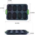 thumbnail image 2 of Set of 2 mini baguette baking trays, perforated non-stick tray, baking pan for loaves of bread, perfect baking of baguette bread, breadstick rolls wit, 2 of 4