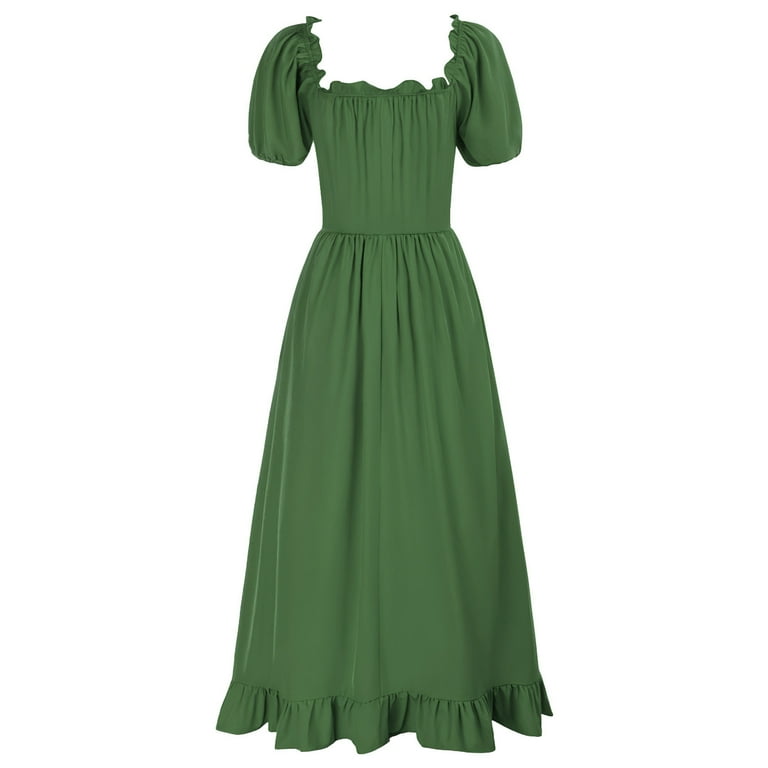 Renaissance Dress Women Cottagecore Corset Dress Drawstring Ruffle Maxi Dress Peasant Gothic Fairy Witch Wedding Costume Renaissance Dress Women Cottagecore Corset Dress Drawstring Ruffle Maxi Dress Peasant Gothic Fairy Witch Wedding Costume