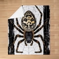 thumbnail image 3 of Halloween Themed Flannel Fleece Throw Blanket 40"x50" Kids Spider Print Plush Blanket for Boys Girls Teens Animal Print Fuzzy Blanket Spider Web All Season Bed Blanket, 3 of 6