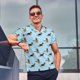 thumbnail image 4 of Balery German Shepherd Dog Camisa Polo de Hombre con Estampado, de Manga Corta y Tejido Medio, Camisa Tipo Golf Polo-3X-Large, 4 of 6