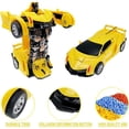 thumbnail image 5 of Toy Cars for Toddlers, Deformation Robot Cars Toys for Kids Boys, Birthday Christmas Gifts for 1-8 Years Old Boys, Yellow, 5 of 6