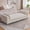 Beige, variant on MDQMD End Of The Bed Bench Chenille Chaise Chair with Armrests 2 Pillows Solid wood legs Upholstered Bedroom Benches Bench for living room Apartment Guestroom Beige