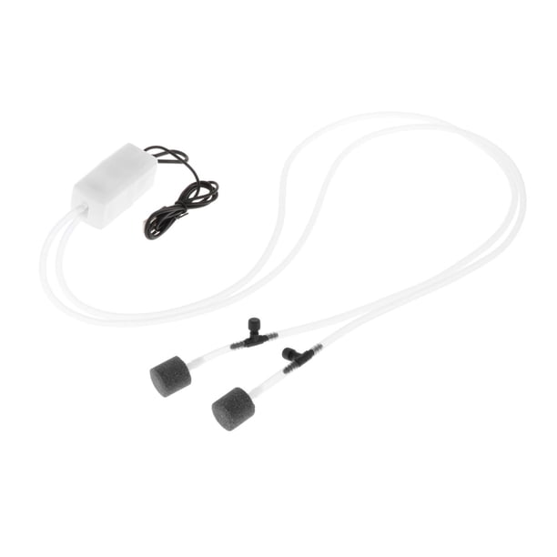 Bomba de aire para acuario, bomba de oxigenación silenciosa de tamaño compacto para pesca con corte de energía Blanco Yuyangstore Bomba de aire para acuario