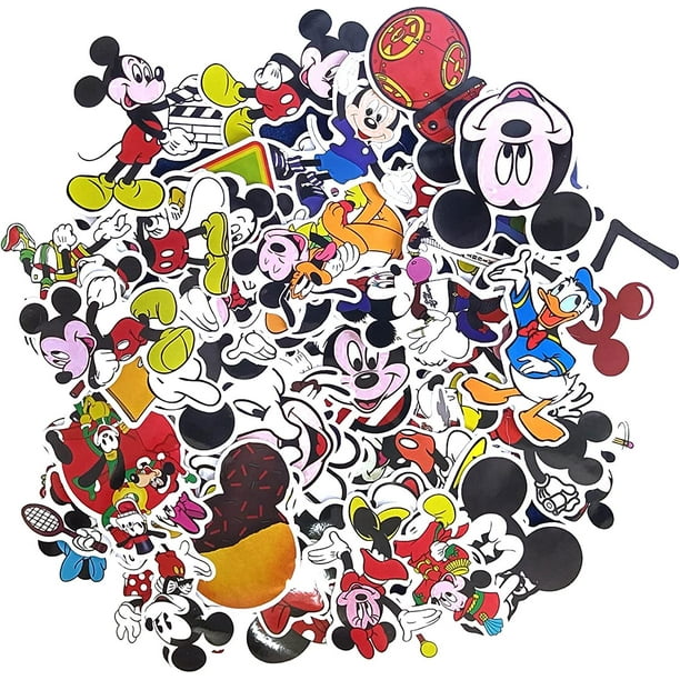 Disney Nail Art Mickey Mouse Theme Water Sticker Decals Cute Black