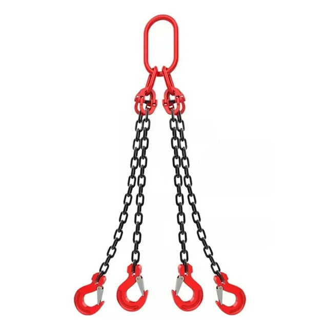 3T 2M 4PCS Hook Chain Hoist Rantai Blok Penarik Blok Jatuh Chain Hoist, Hand Tools Mengangkat Rantai Dengan ,Easy to Setup