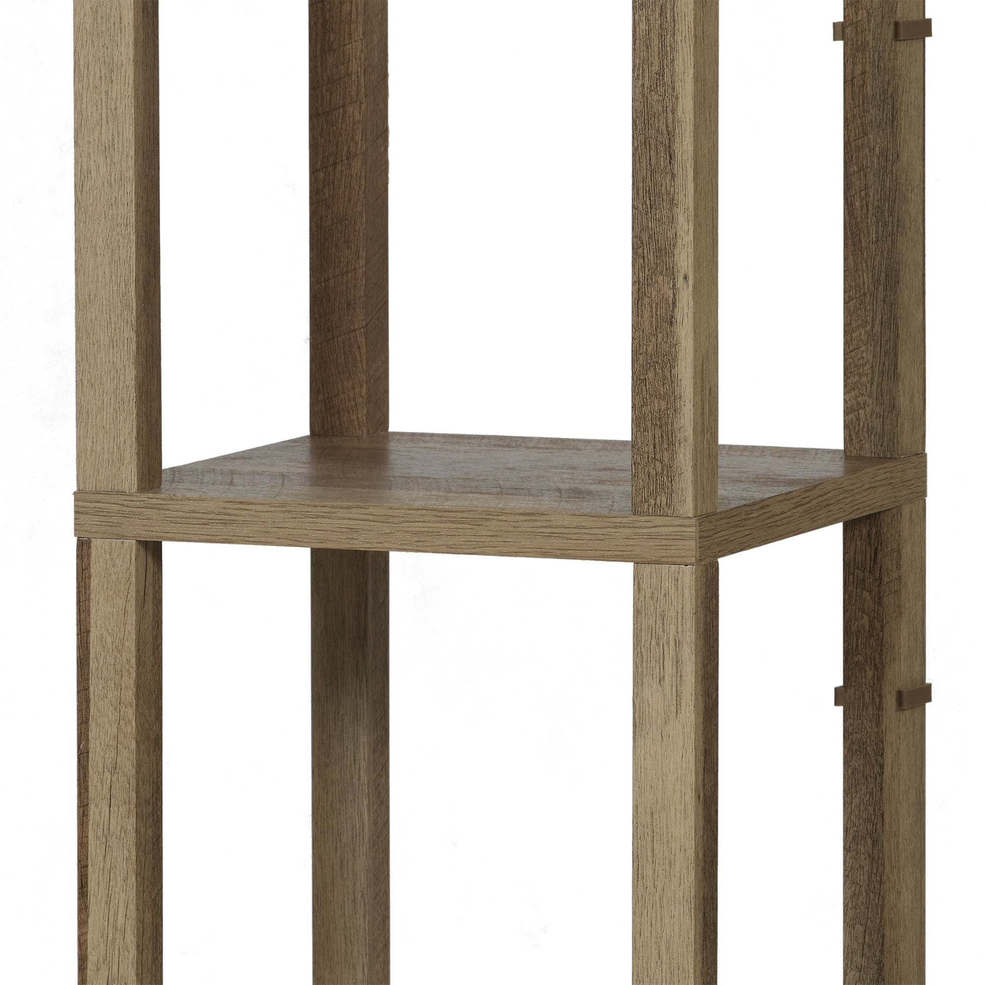Better Homes & Gardens 62.25" Modern Pull Chain Weathered Floor Lamp with Natural Square Shade