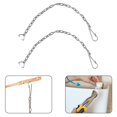 thumbnail image 3 of 2PCS Stainless Steel Toilet Drain Clap Cover Universal Chain 25CM, 3 of 8