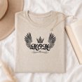 thumbnail image 3 of Jollimate Queen Mom Shirt, Angel Wings Crown Graphic Tee, Mother's Day Gift for Women, 3 of 6
