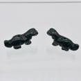 thumbnail image 5 of Dinosaur 2 Carved Obsidian Diplodocus Animal Beads | 25x11.5x7.5mm | Black | 2 Beads, 5 of 12