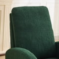 thumbnail image 5 of Sherpa Glider Chair with High Back and Side Pocket, Rocking Accent Armchair for Nursery, Living Room and Bedroom, Green, 5 of 7