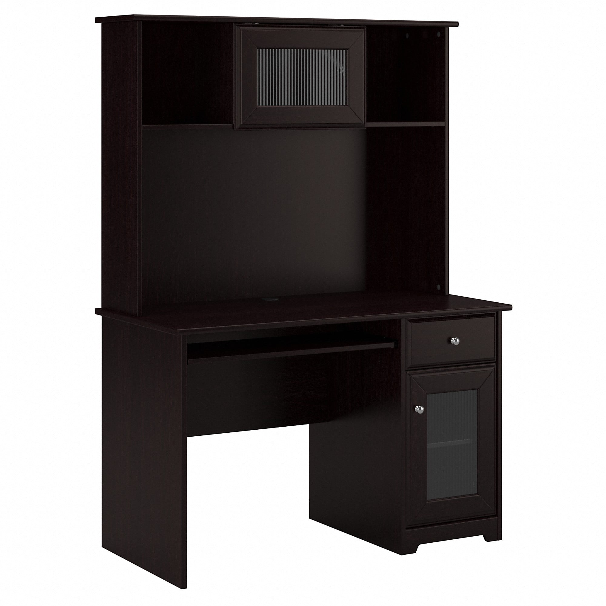 Bush Furniture Cabot 48W Small Computer Desk with Hutch and Keyboard
