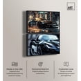thumbnail image 2 of Golden Glam Car Night Duo Canvas Print Glam Wall Art by Art Remedy, Black Frame, 45 x 30, 2 of 6