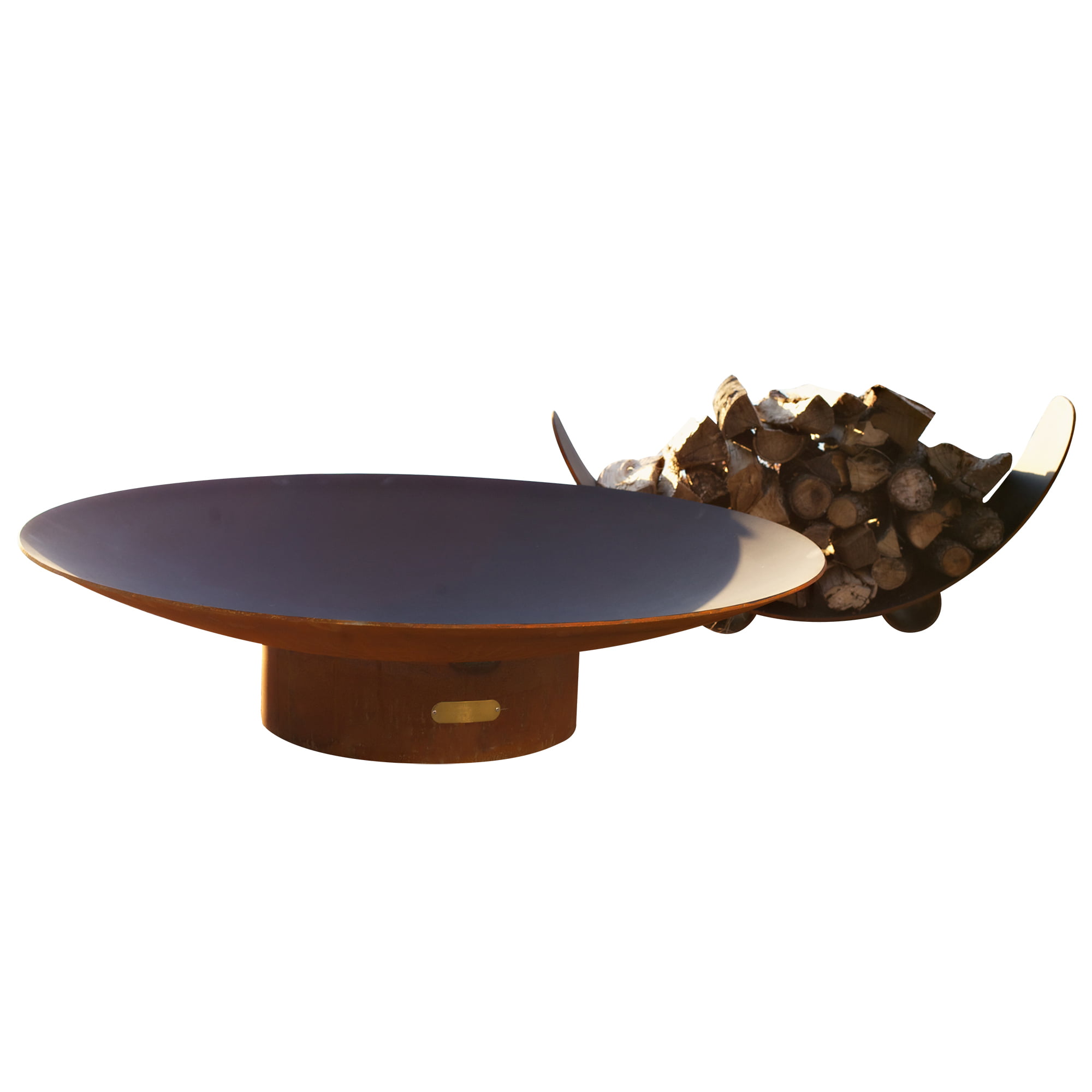 Asia 72 Inch Wood Burning Fire Pit Bowl, Steel Fire Pit Bowl