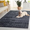thumbnail image 3 of Safavieh Mila Mellony Distressed Polyester Area Rug, Dark Blue/Black, 5'3" x 7'6", 3 of 11