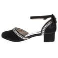 thumbnail image 3 of Badgley Mischka Girls Low Heeled Dress Shoes. (Little Kids and Big Kids) Black Size 10, 3 of 7