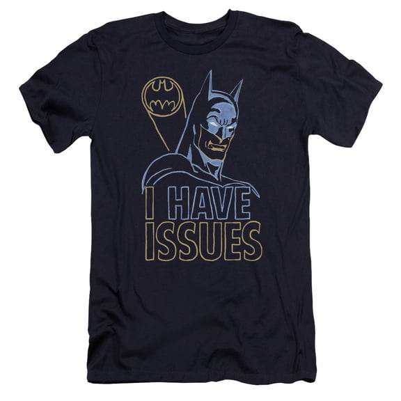 DC Comics Issues Premium Canvas Adult Slim Fit 30/1 T-Shirt Navy