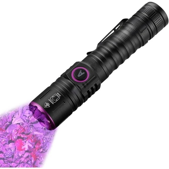 Blood Tracking Flashlight 5W, 13.3x2.8x2.5cm Trail Observation Light, LED Rechargeable Tracking Flashlight, Night Hunting Gear, Powerful Flashlights for Pet Urine Detection, Scorpions