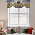 thumbnail image 3 of Tie Up Valances for Windows, Spring Floral Adjustable Valance Curtains Window Treatment for Living Room, Modern Oil Painting Summer Botanical Pastoral Rod Pocket Kitchen Curtains & Drapes 60x18 Inch, 3 of 9
