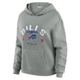 thumbnail image 3 of Women's WEAR by Erin Andrews Gray Buffalo Bills Waffle-Knit Long Sleeve Hooded Shirt & Pants Lounge Set, 3 of 6