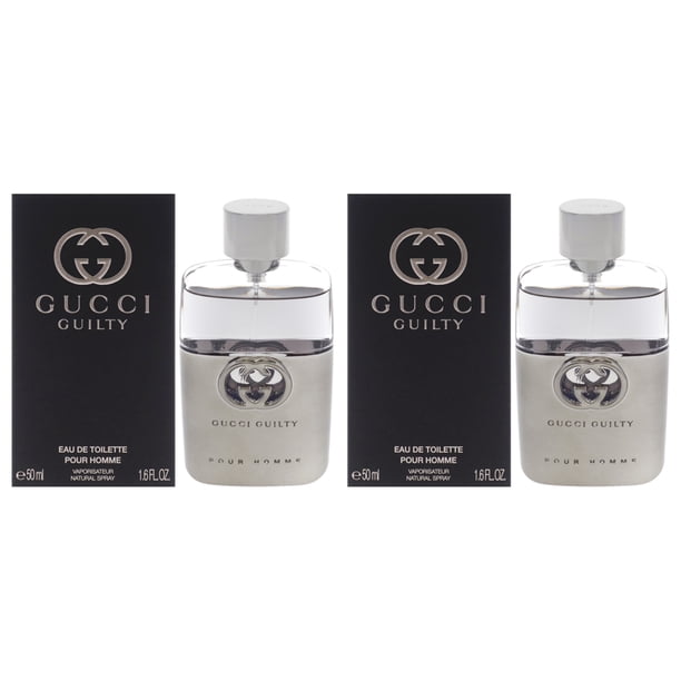 Perfume Guilty de Gucci para hombre en aerosol EDT de 50 ml, paquete de 2 unidades