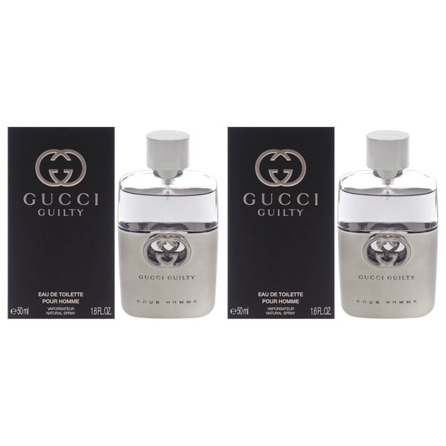 Perfume Guilty de Gucci para hombre en aerosol EDT de 50 ml, paquete de 2 unidades