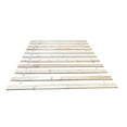 thumbnail image 2 of The Furniture King Platform Wood Bed Slats Twin Size Solid Base Plank Bed Frame Support Boards Modular Style Use With or Without a Box Spring Custom Width with Thick White Strap 37.25" Wide, 2 of 3