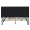 thumbnail image 4 of Furniture of America Harper Fabric Queen Bed with 2-Drawer in Light Gray, 4 of 15