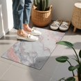 thumbnail image 4 of White Gray Red Marble Pattern Door Rugs,Washable Non Slip Door Mats Indoor,Decorative Door Mats,Entry Mat Indoor for Entrance,Bedroom,Kitchen,Bathroom,16"x24", 4 of 6