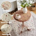 thumbnail image 4 of Colorful Flower Lace Tablecloth Embroidered Lace Table Cover, Classic Dustproof Table Protector for Kitchen Dining Room Party Wedding Banquet Home Decoration, 4 of 7