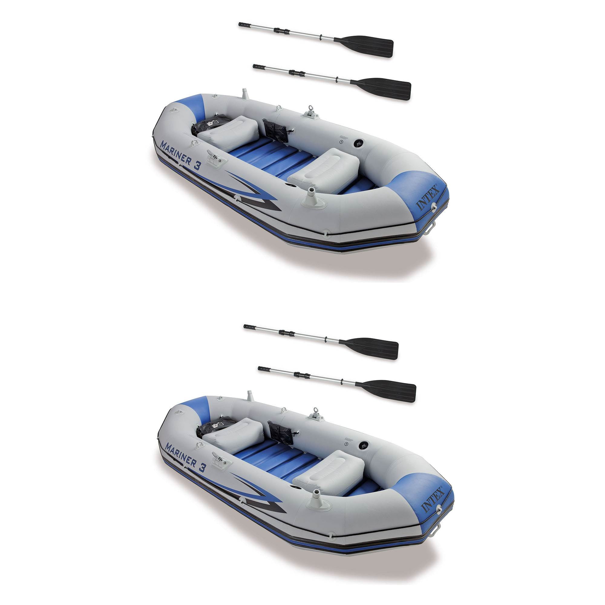 ondanks Discrepantie litteken Intex Mariner 3-Person Inflatable River/Lake Dinghy Boat & Oars Set (2  Pack) | Walmart Canada