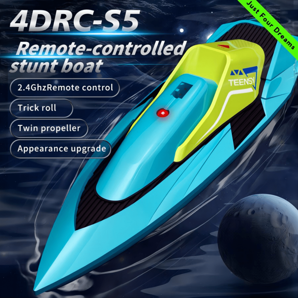 2 Set Remote Control Boat for Swimming Pools and Lakes, 2.4GHz 20+ MPH Racing Boat, Gifts For Boys and Girls