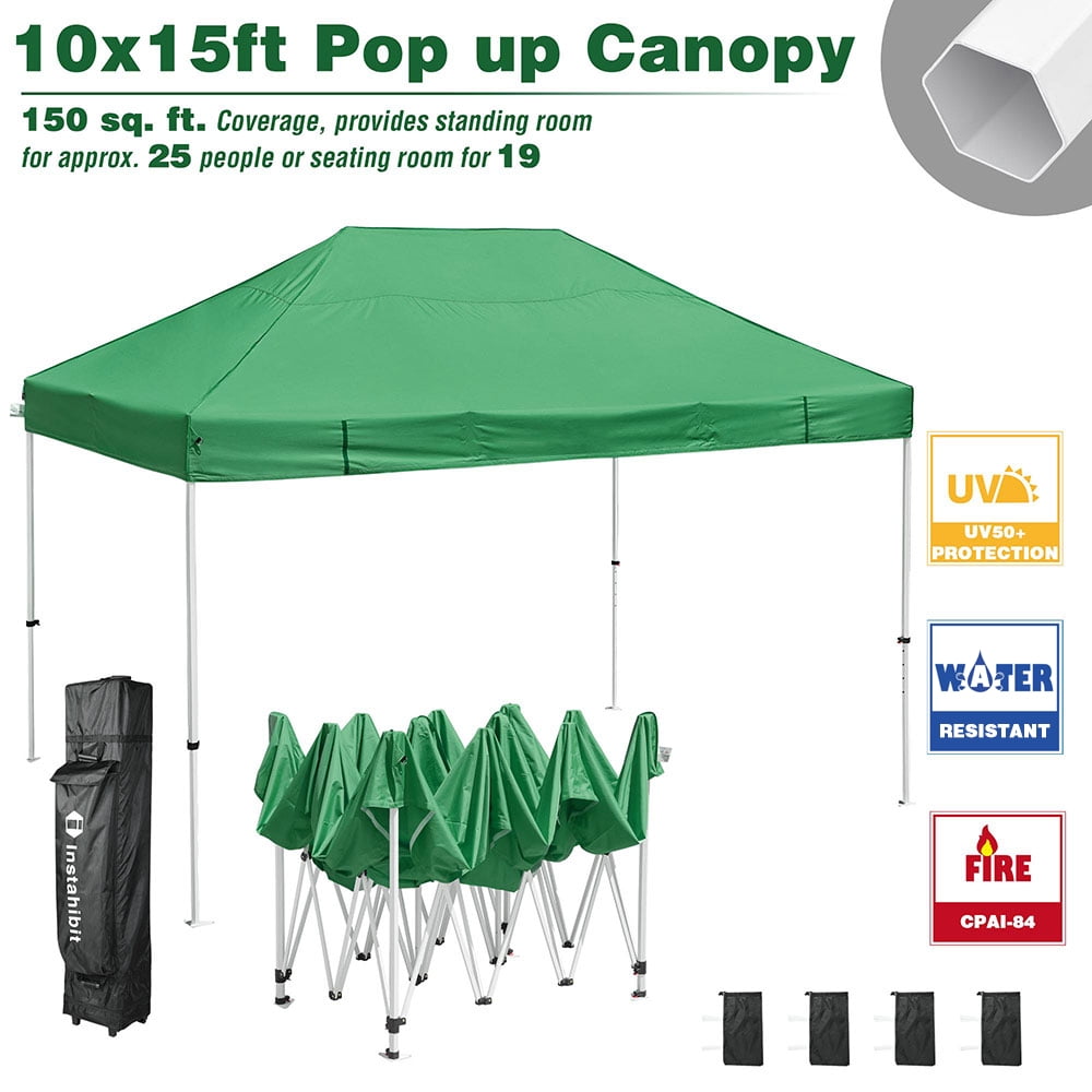 Instahibit Normal 10x10ft EZ Pop Up Top Replacement Instant Canopy Patio Pavilion Gazebo Sunshade Tent Outdoor Snow 