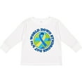 thumbnail image 3 of Inktastic World Down Syndrome Day March 21 with Planet Earth Boys or Girls Long Sleeve Toddler T-Shirt, 3 of 5