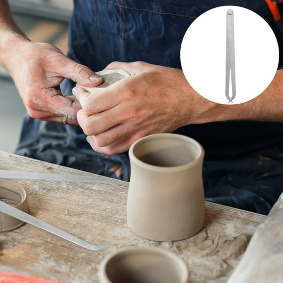 HOOWIFFY Inside Caliper Measuring Tool Steel for Precise Ceramic Sculpture and Craft Measurements